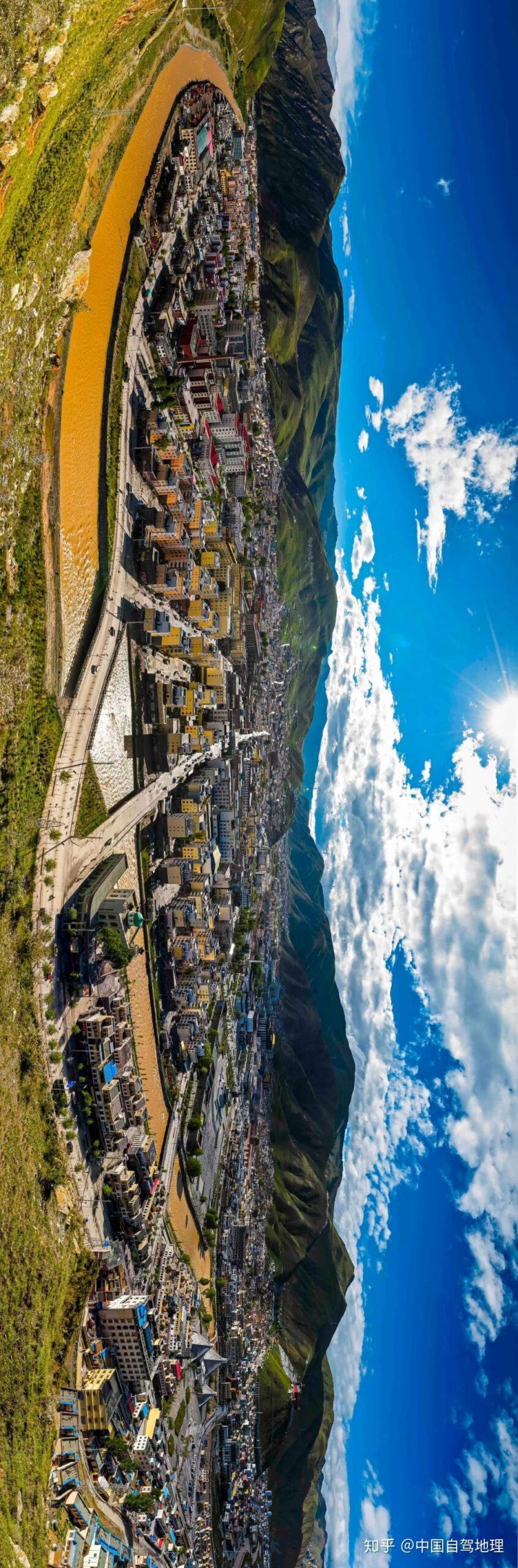 A scenic view of Yushu Zangniang Fota Ji Sangzhousi
