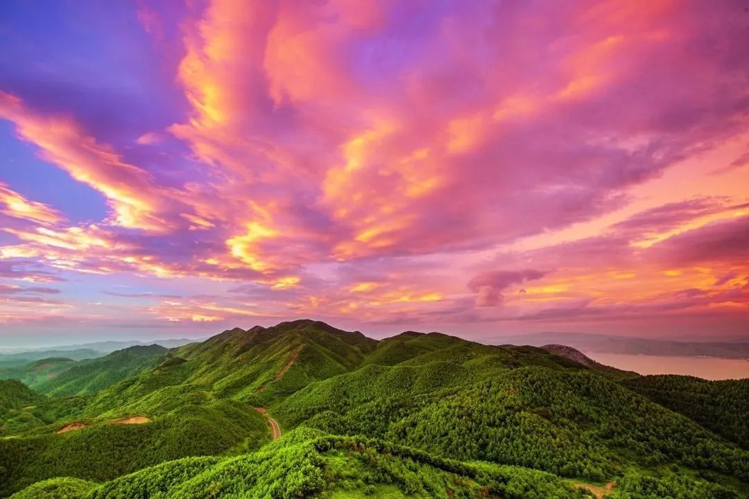 A scenic view of Yuxi Jinlianshan Xueshan Yizhiqun