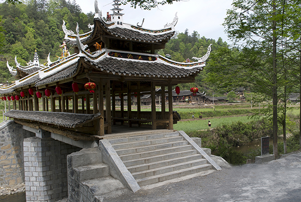 A scenic view of Zhangjiajie Shiyanping Gujianzhuqun