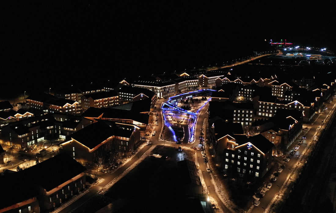 A scenic view of Zhangjiakou Prince City Site Chongli