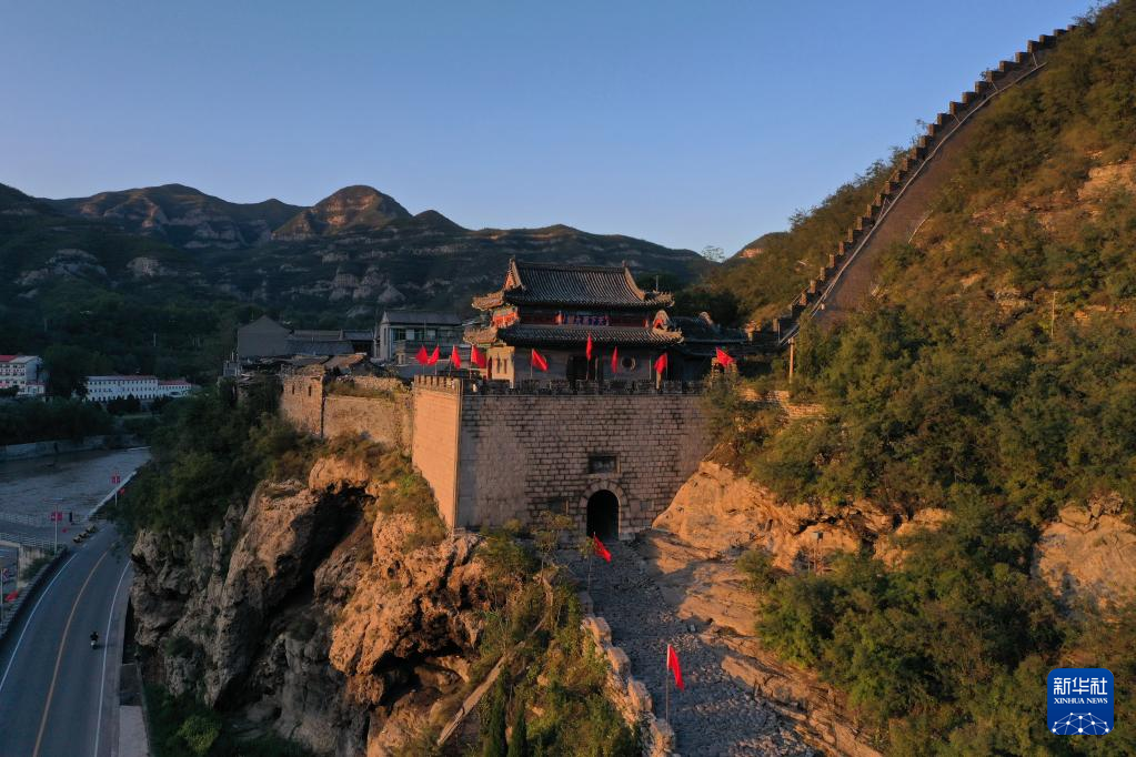 A scenic view of Zhangjiakou Sanguan Site