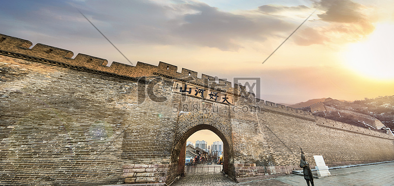 A scenic view of Zhangjiakou Tuchengzi City Site