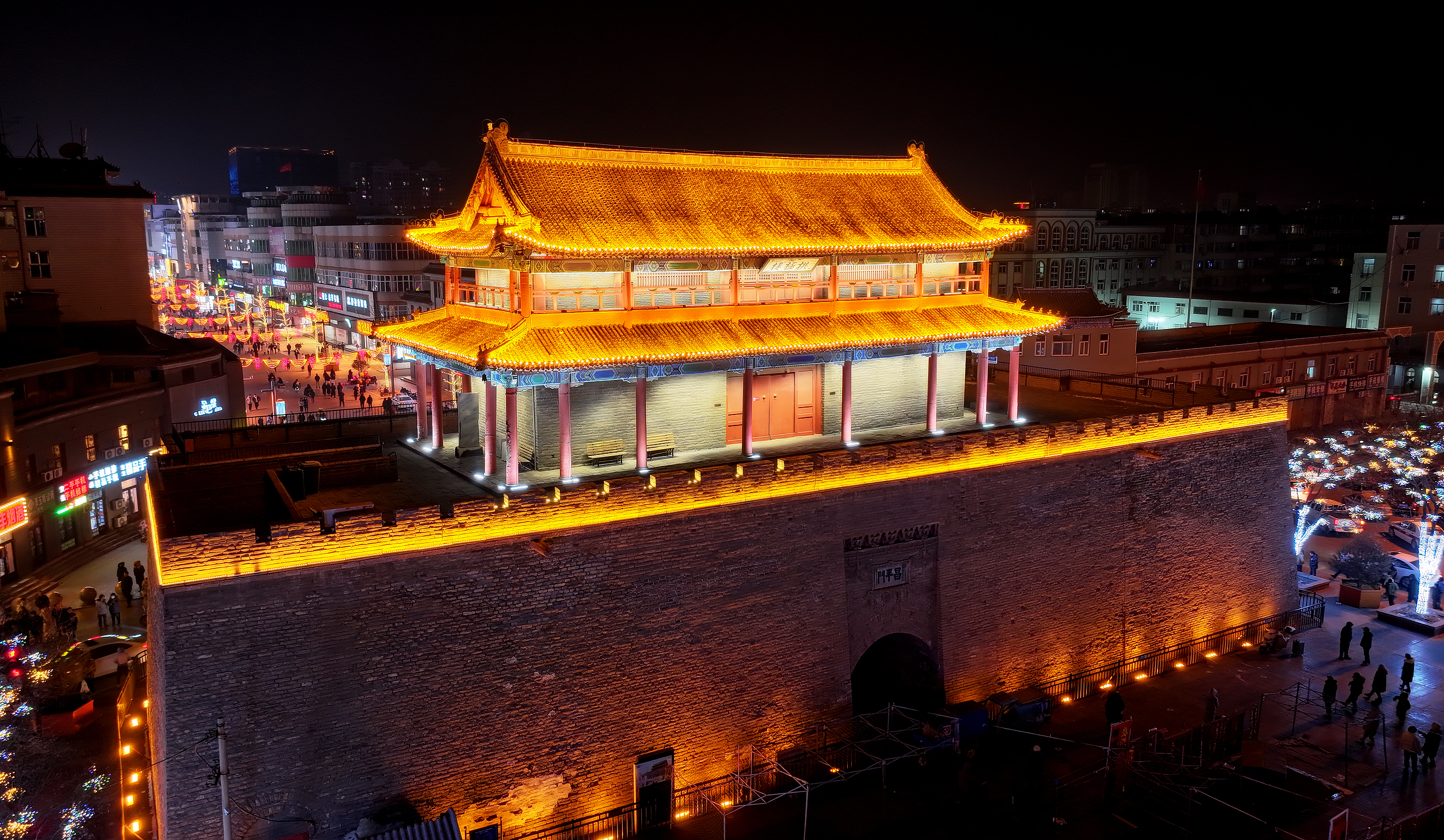 A scenic view of Zhangjiakou Tuchengzi City Site