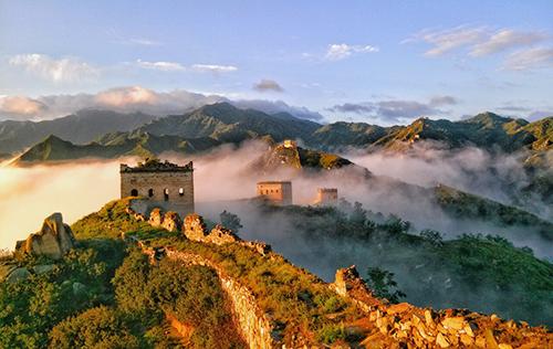 A scenic view of Zhangjiakou Tuchengzi City Site