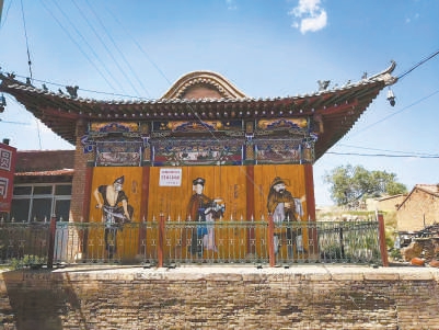 A scenic view of Zhangjiakou Weixian Chongtai Temple