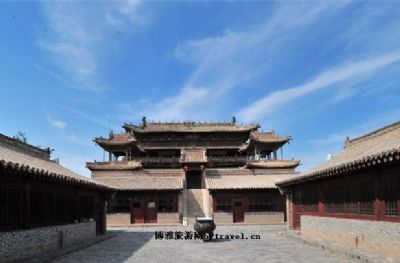 A scenic view of Zhangjiakou Weixian Guandi Temple