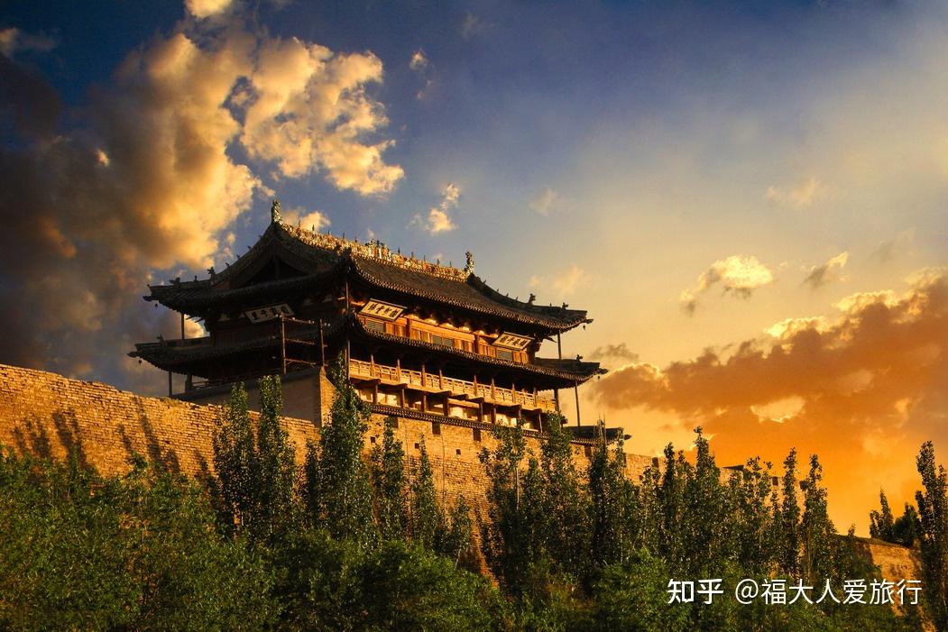 A scenic view of Zhangjiakou Weizhou Ancient City Wall