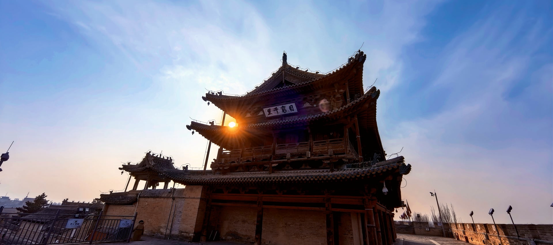 A scenic view of Zhangjiakou Weizhou Lingyan Temple
