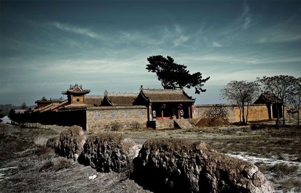 A scenic view of Zhangjiakou Weizhou Lingyan Temple