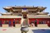 A scenic view of Zhangjiakou Weizhou Yuhuang Pavilion
