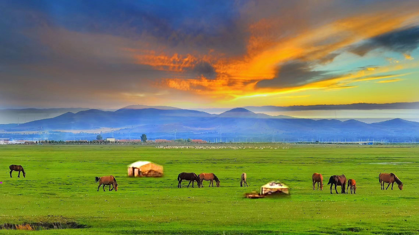 A scenic view of Zhangjiakou Xiaohongcheng Site