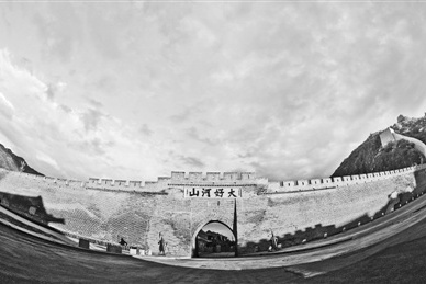 A scenic view of Zhangjiakou Ximalin City Wall