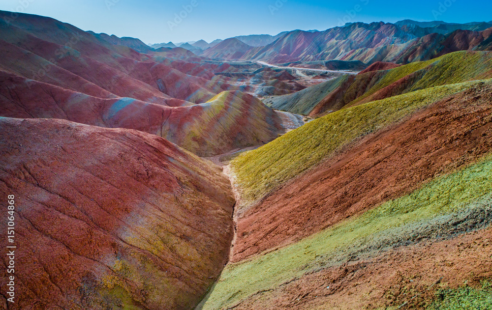 A scenic view of Zhangye Caogoujing Chengzhi