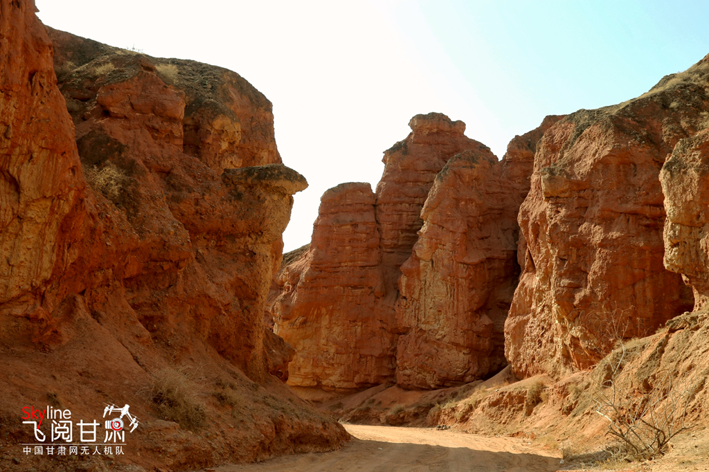 A scenic view of Zhangye Caogoujing Chengzhi
