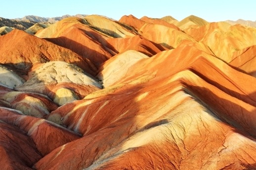 A scenic view of Zhangye Dongcang