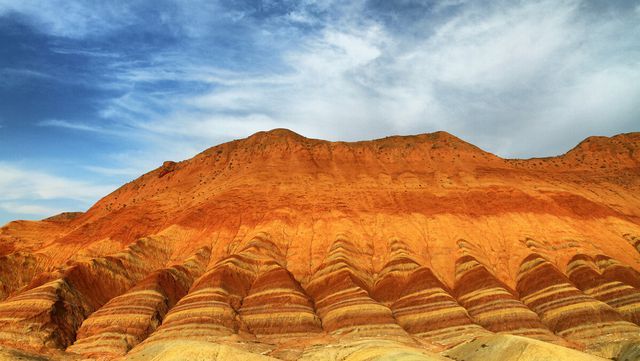 A scenic view of Zhangye Donghuishan Yizhi