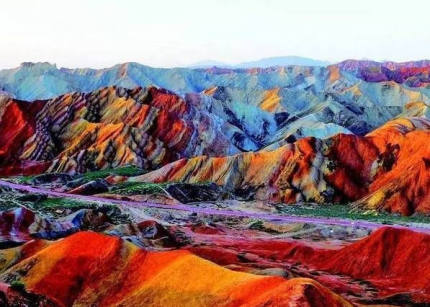 A scenic view of Zhangye Gaozongbing Zhaiyuan