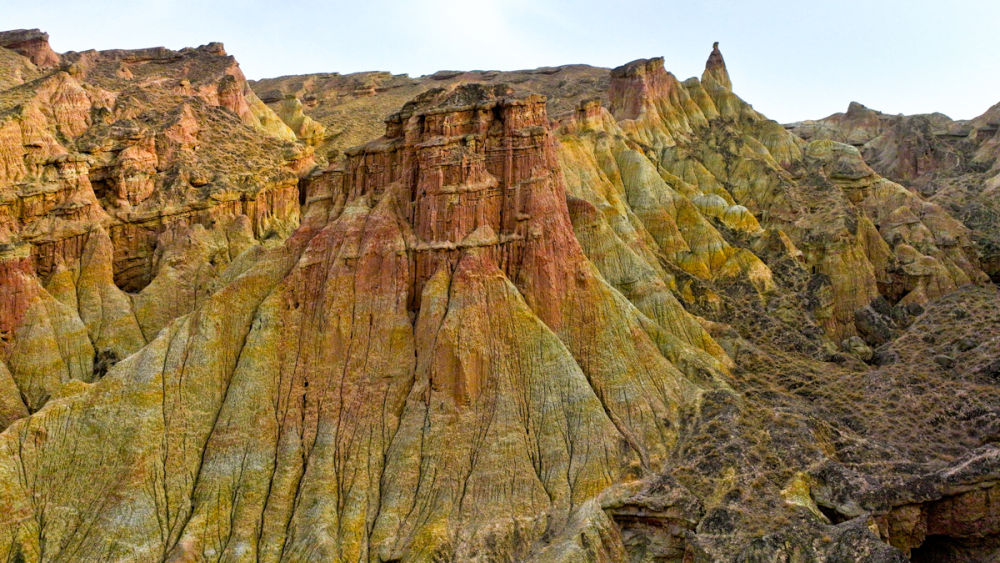 A scenic view of Zhangye Gaozongbing Zhaiyuan