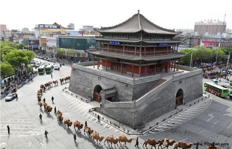 A scenic view of Zhangye Gulou
