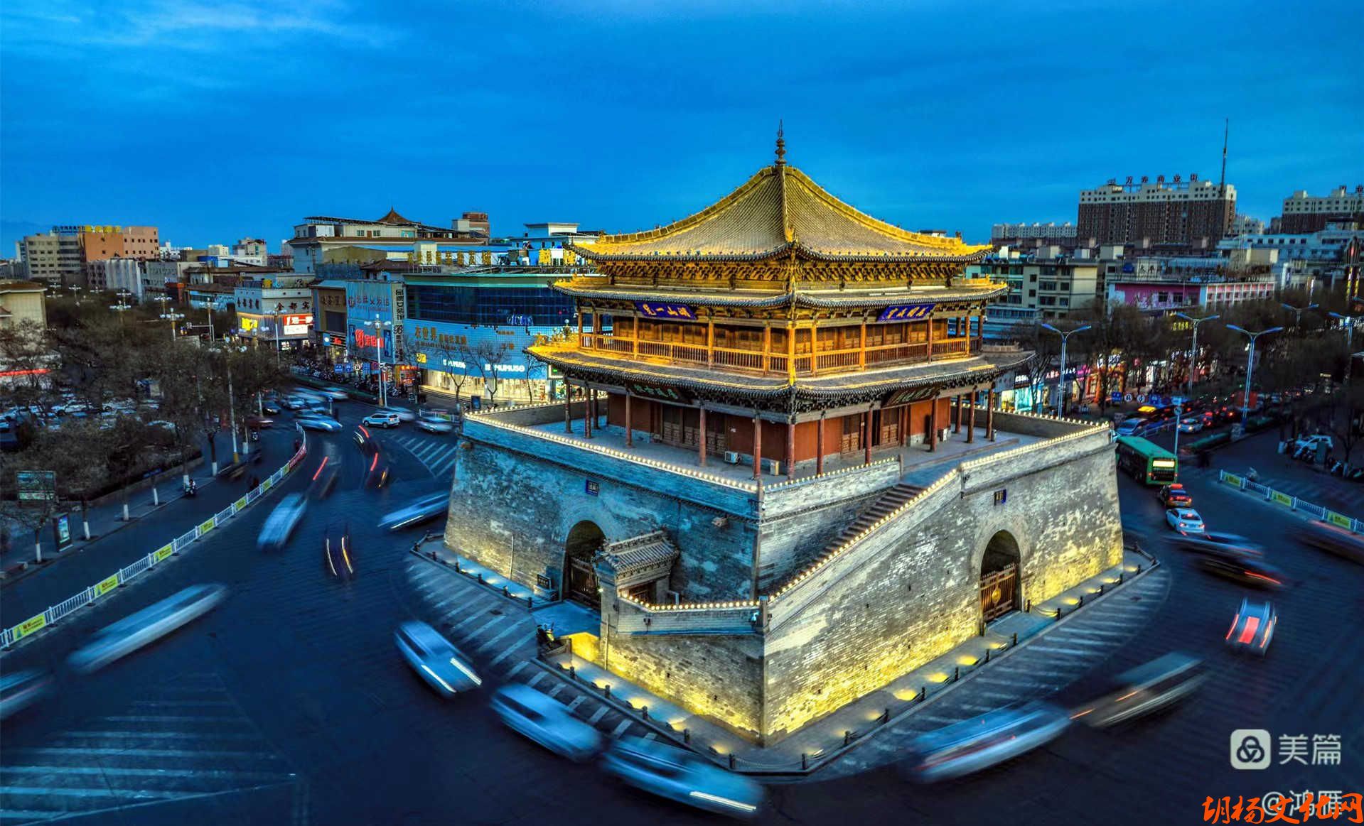 A scenic view of Zhangye Gulou