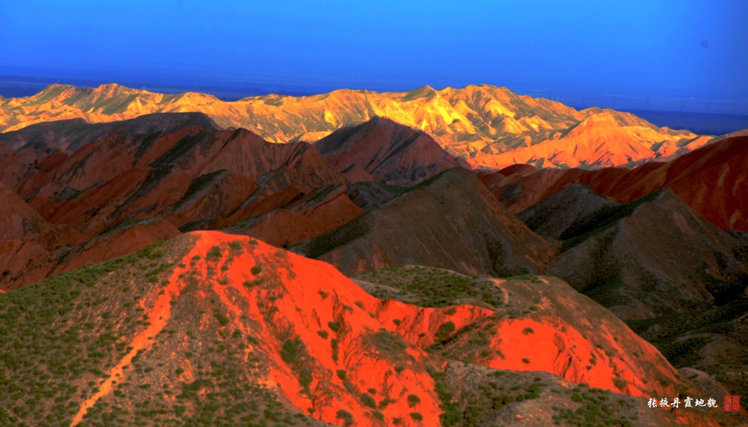 A scenic view of Zhangye Jiazidun Muqun