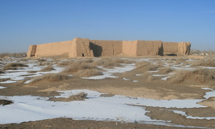A scenic view of Zhangye Jiazidun Muqun