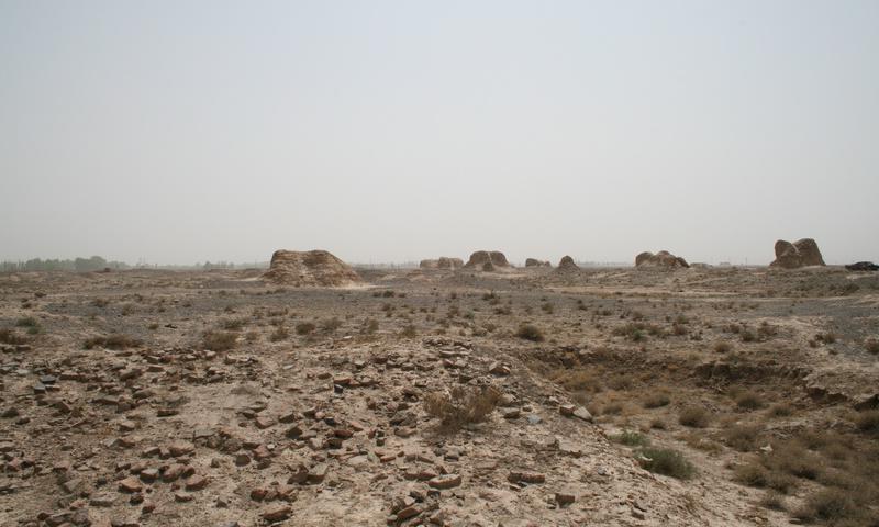 A scenic view of Zhangye Jiazidun Muqun