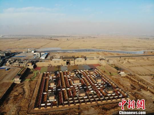 A scenic view of Zhangye Jiazidun Muqun