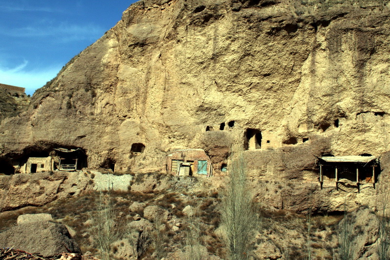 A scenic view of Zhangye Tongzisi Shiku