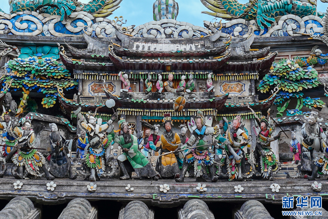 A scenic view of Zhangzhou Dongshan Guandimiao