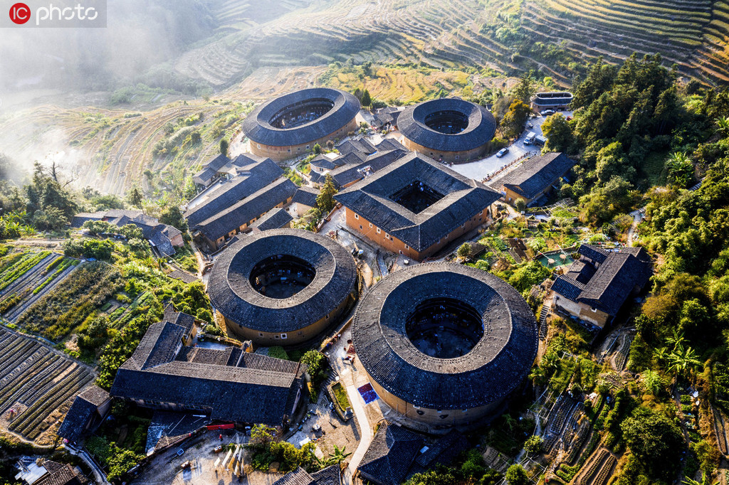 A scenic view of Zhangzhou Fujian Tulou