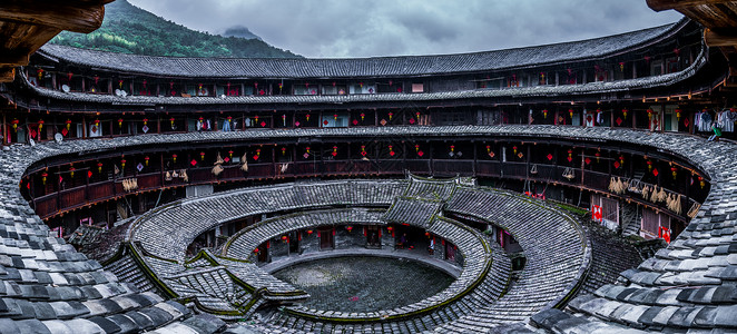 A scenic view of Zhangzhou Fujian Tulou
