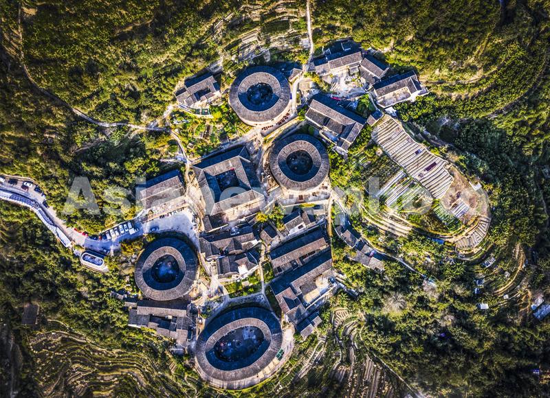 A scenic view of Zhangzhou Fujian Tulou