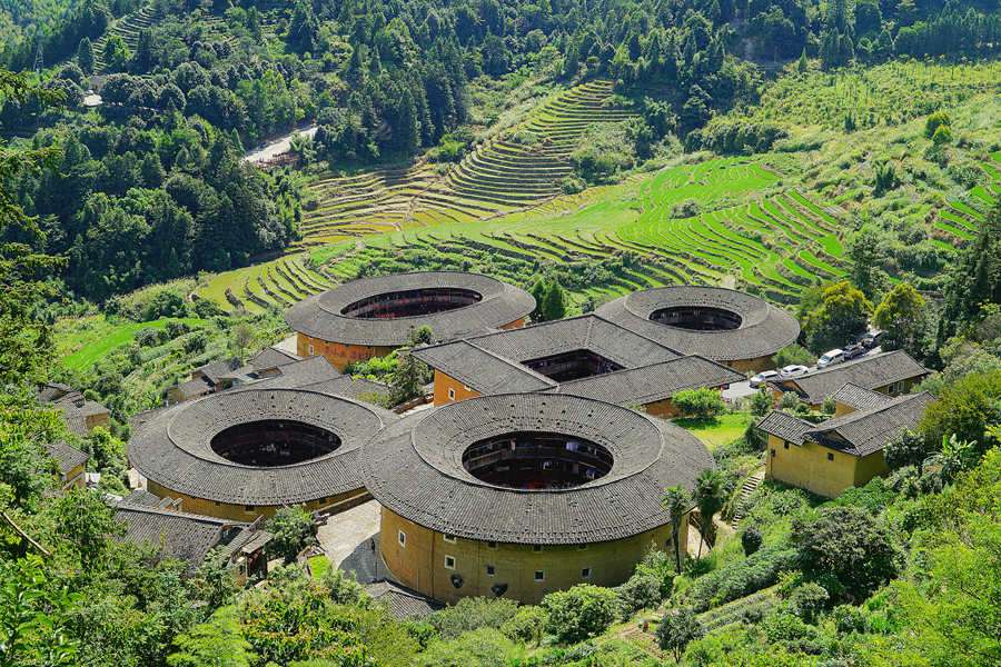 A scenic view of Zhangzhou Fujian Tulou