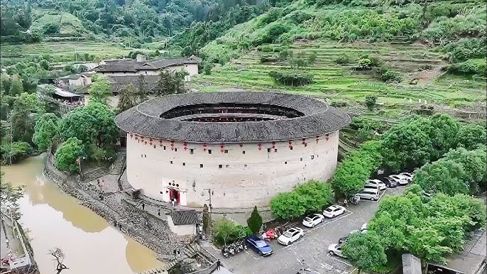 A scenic view of Zhangzhou Fujian Tulou