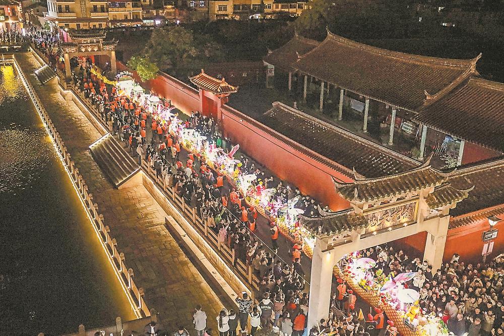 A scenic view of Zhangzhou Pinghe Chenghuangmiao