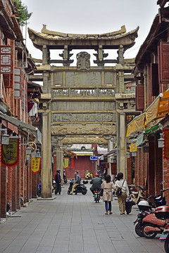 A scenic view of Zhangzhou Shipaifang