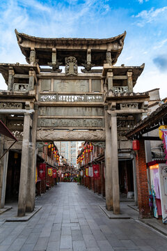 A scenic view of Zhangzhou Shipaifang
