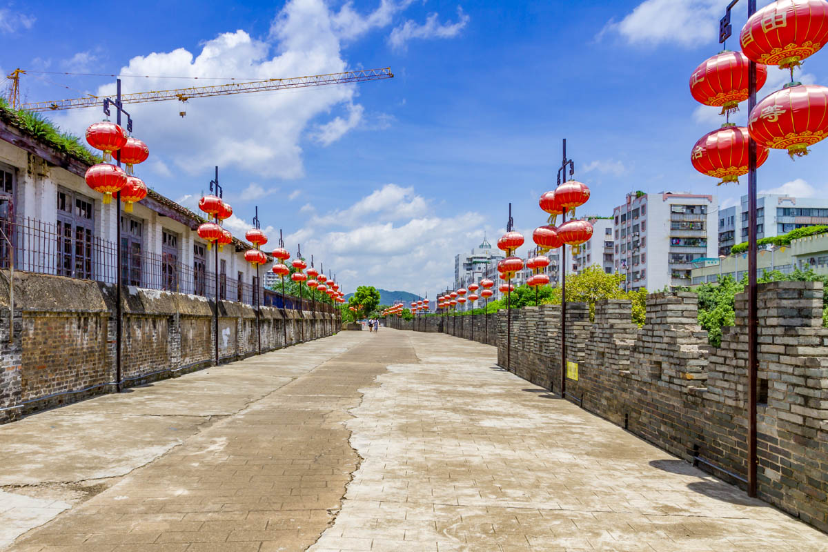 A scenic view of Zhaoqing Guchengqiang