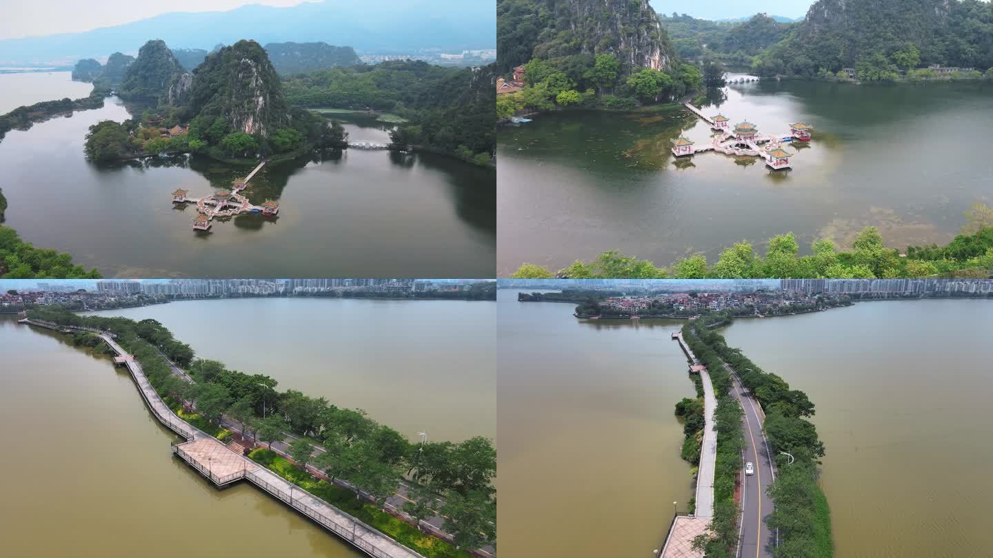 A scenic view of Zhaoqing Qixingyan Moya Shike
