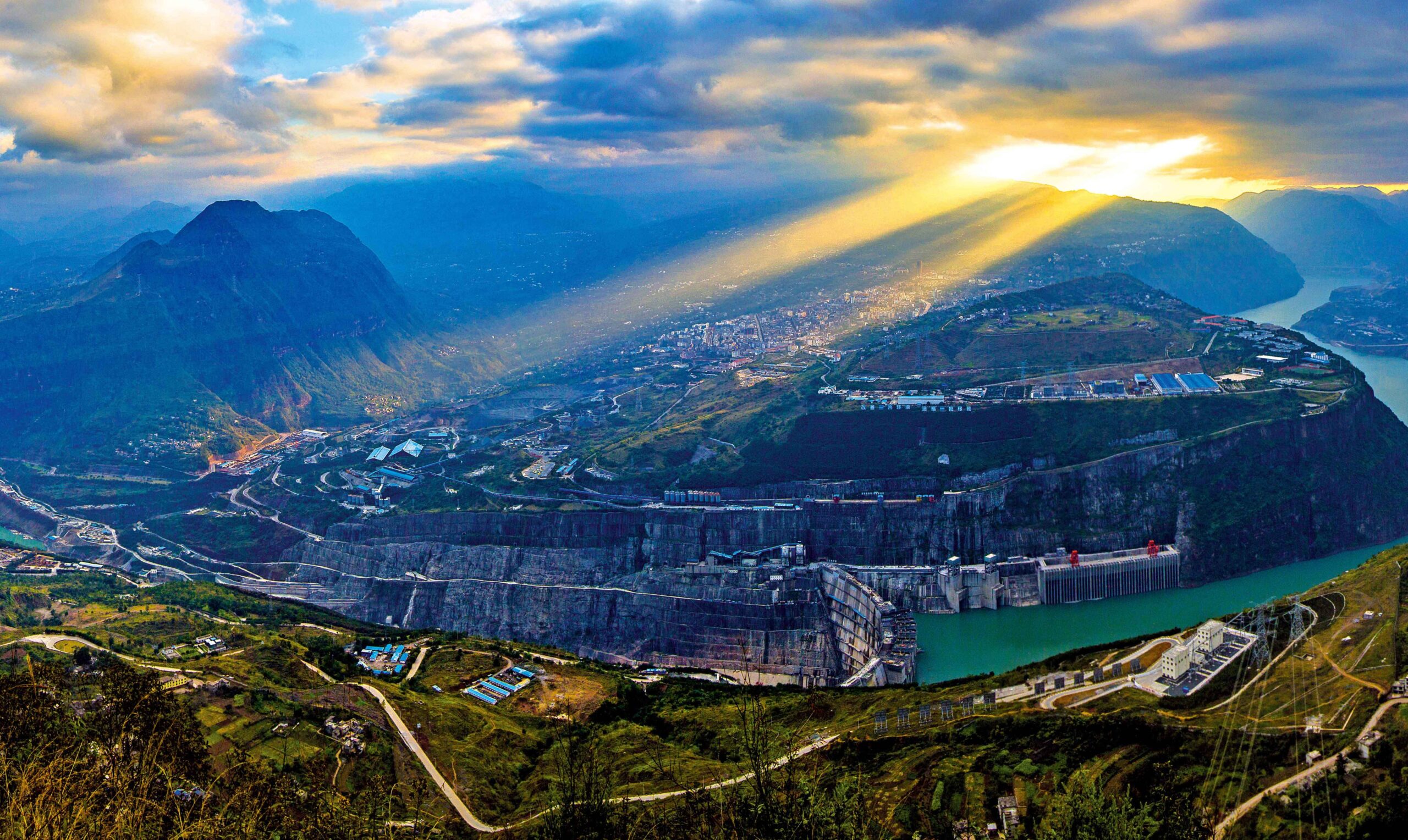 A scenic view of Zhaotong Zhuti Gucheng Yizhi