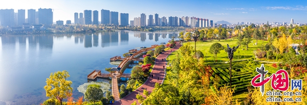 A scenic view of Zhaotong Zhuti Gucheng Yizhi