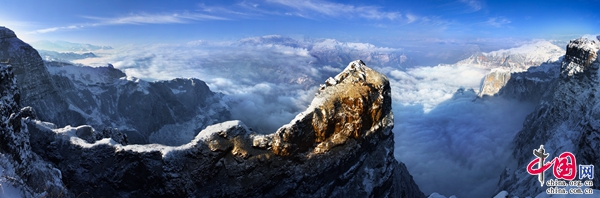 A scenic view of Zhaotong Zhuti Gucheng Yizhi
