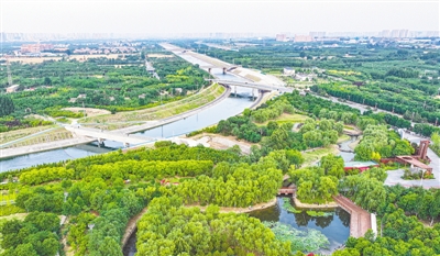 A scenic view of Zhengzhou Dayunhe Zhengzhouduan