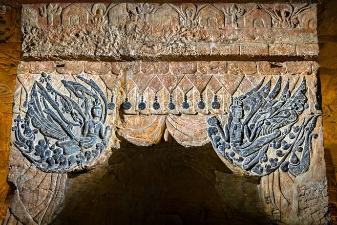 A scenic view of Zhengzhou Gongxianshiku
