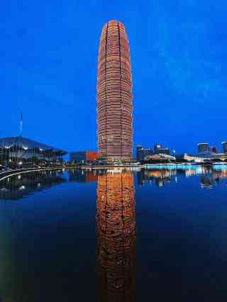 A scenic view of Zhengzhou Sanzuanta