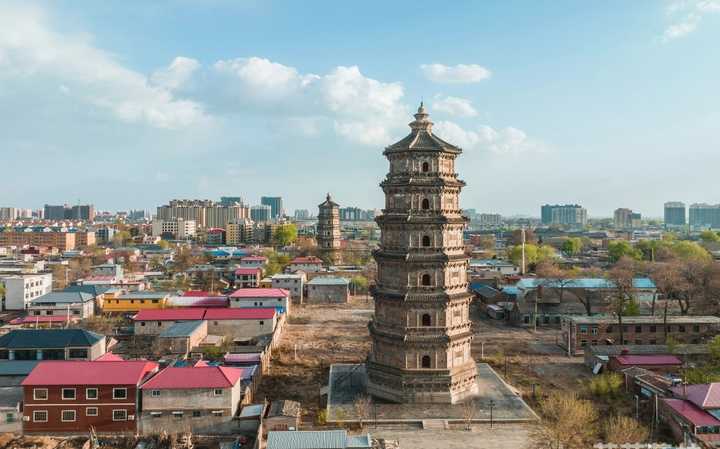 A scenic view of Zhengzhou Shoushengshishuangta