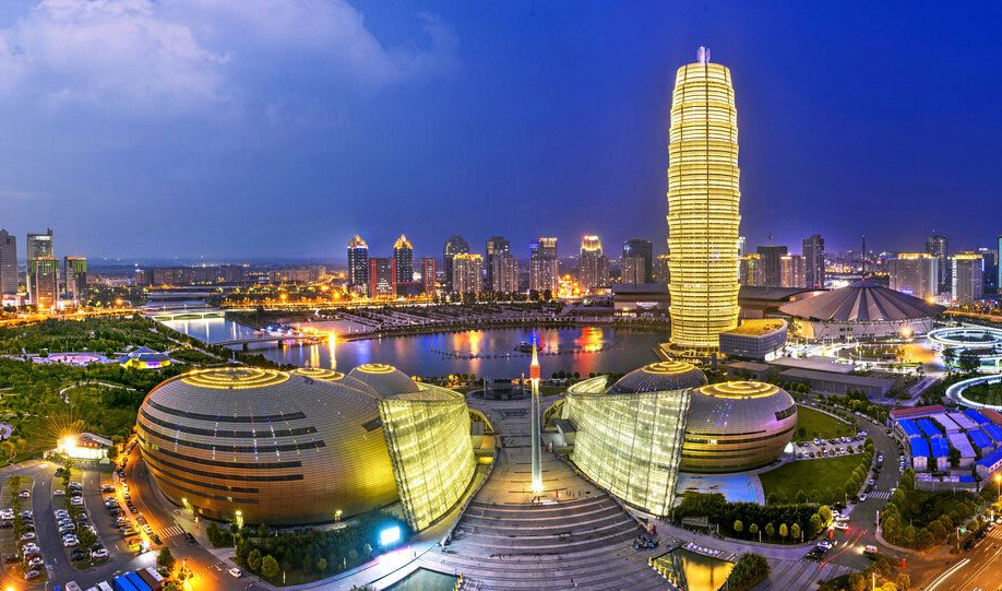 A scenic view of Zhengzhou Xingyanggucheng