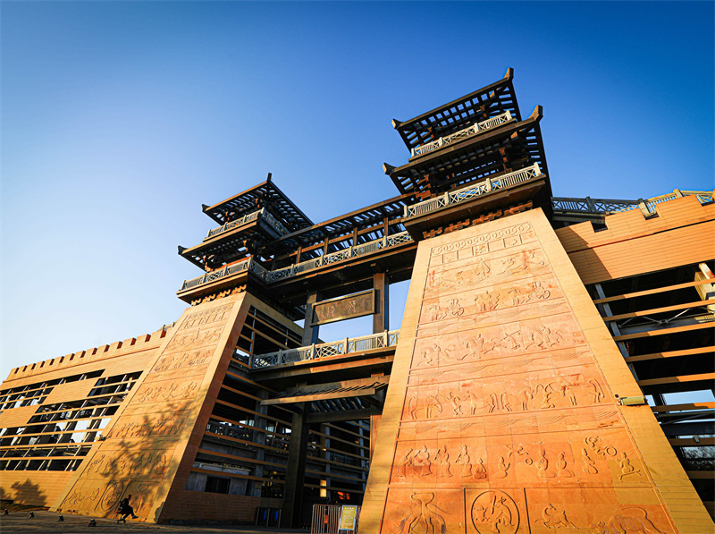 A scenic view of Zhengzhou Yuanlinggucheng