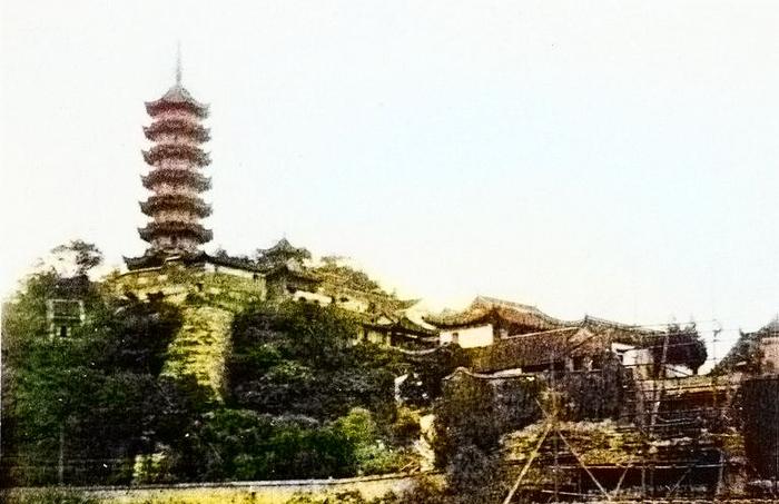 A scenic view of Zhenjiang Ganlusi Tieta